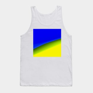 blue yellow green abstract texture Tank Top